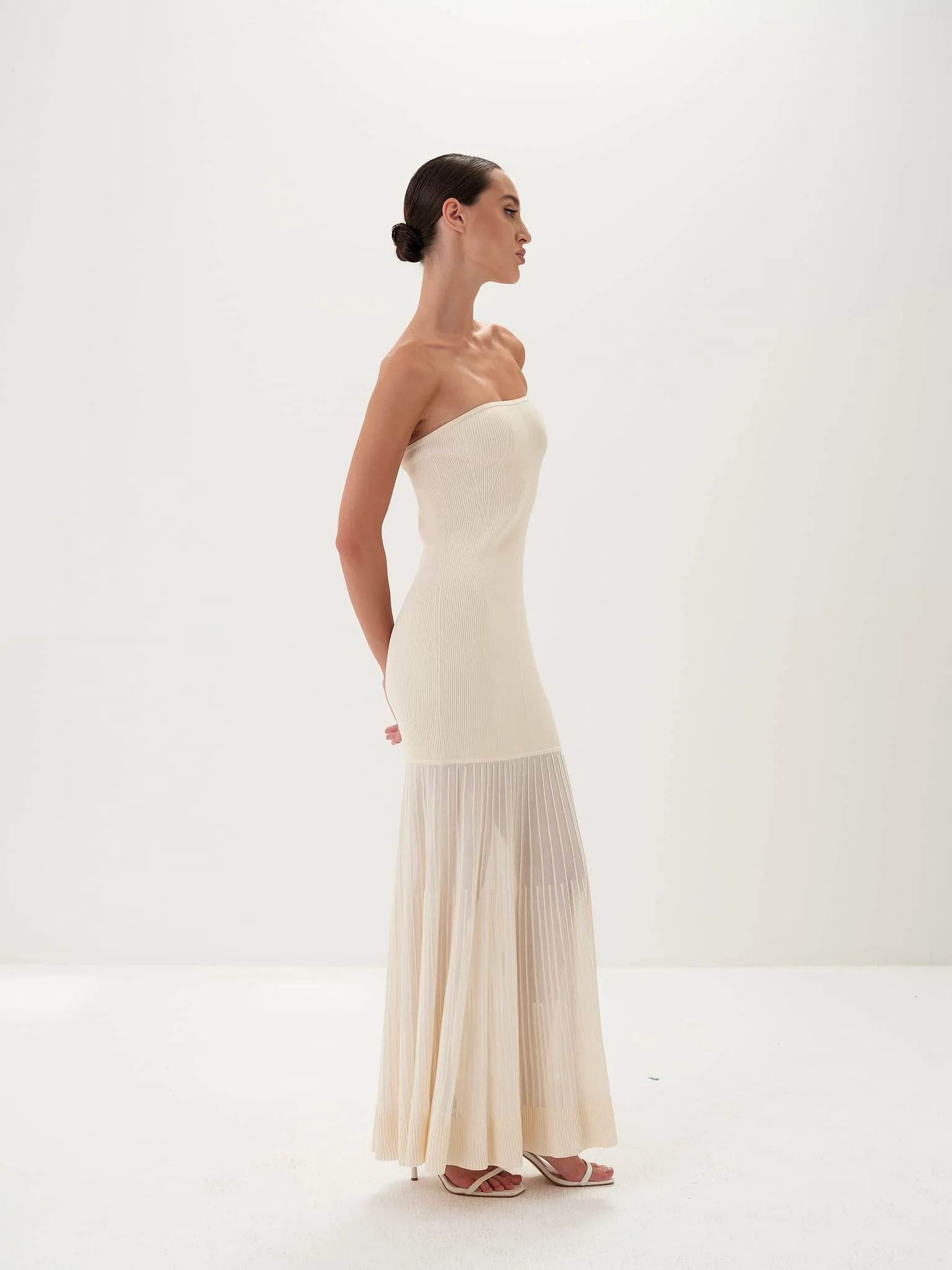 Celeste Scarf Gown in Viscose Knit - Image 2
