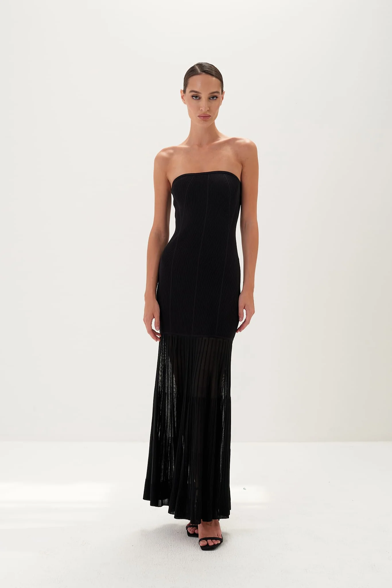 Celeste Scarf Gown in Viscose Knit - Image 9
