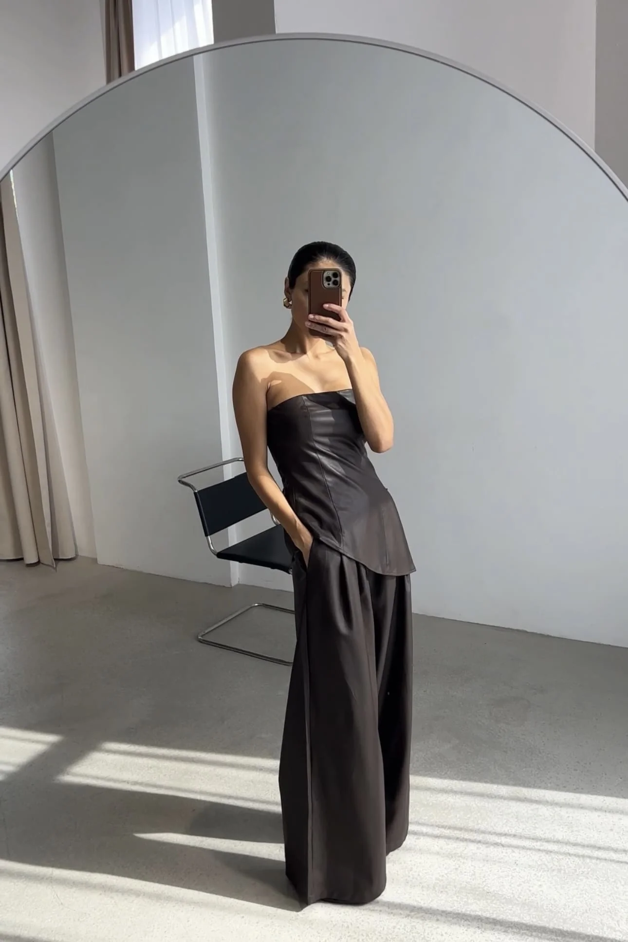 Ellie Strapless Leather Top - Image 11