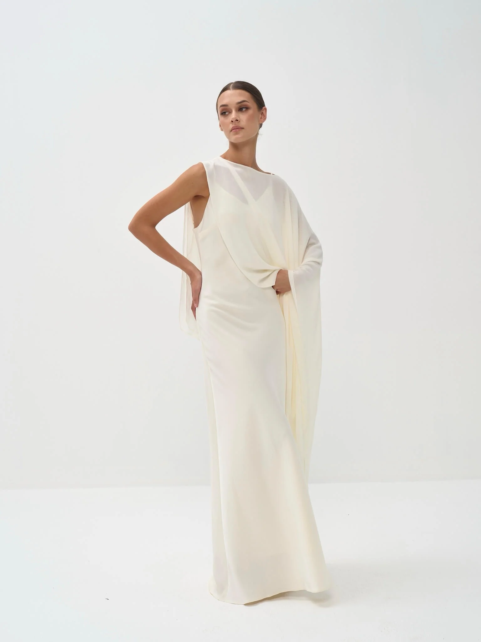 Orla Cape Maxi Dress - Image 4
