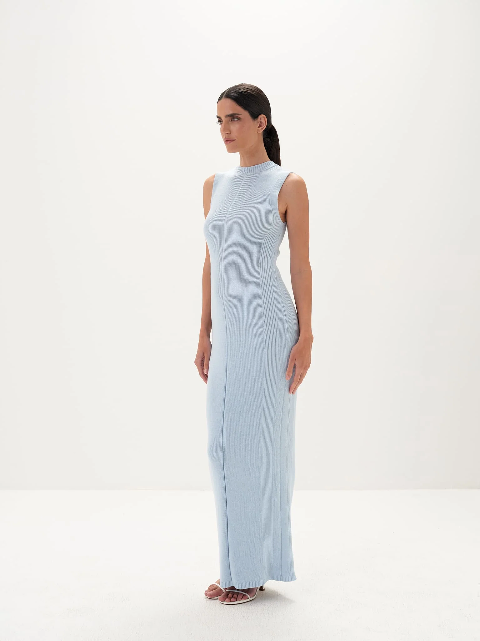 Seraphina Maxi Dress in Cotton Knit - Image 3