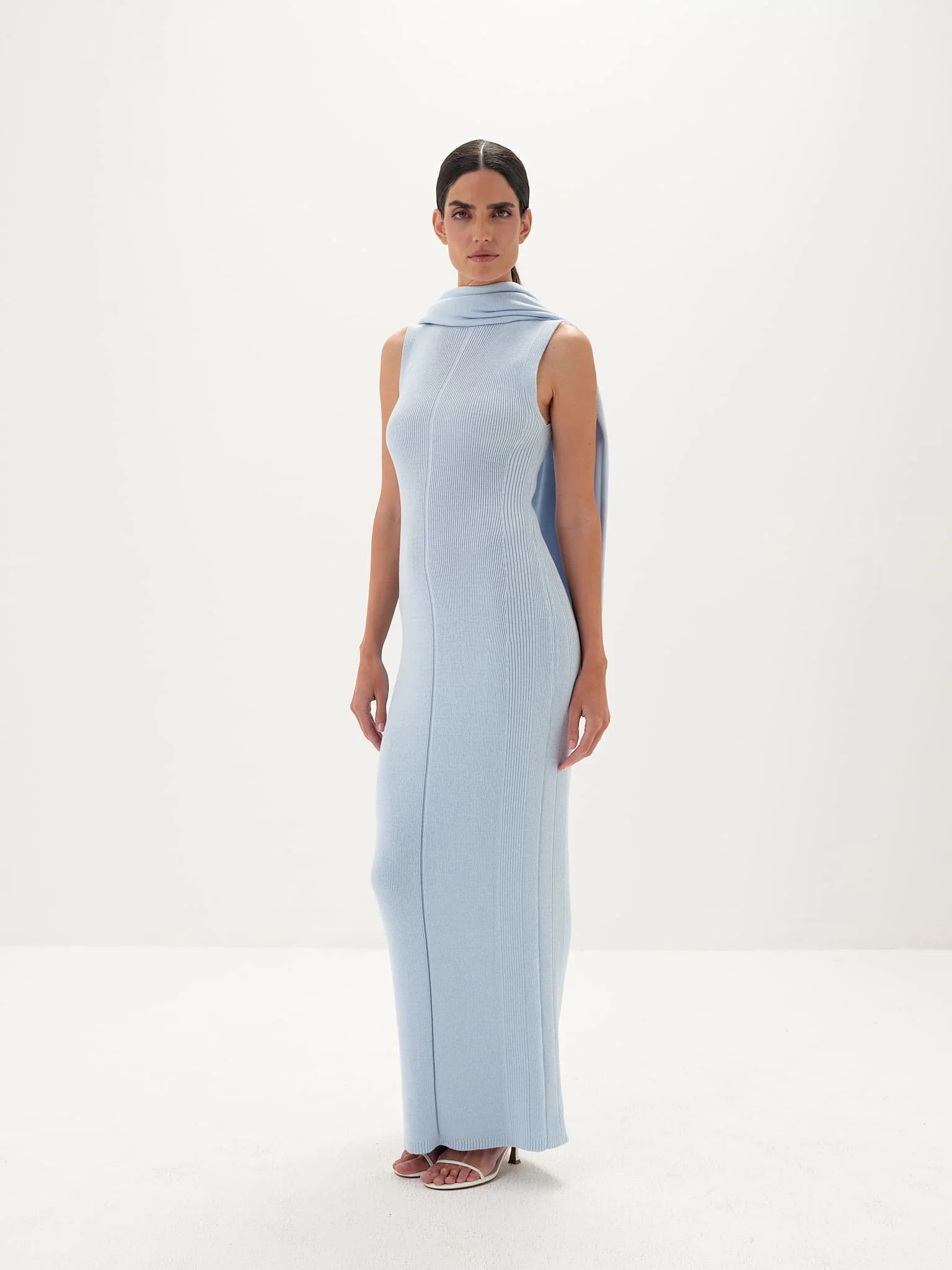 Seraphina Maxi Dress in Cotton Knit - Image 4