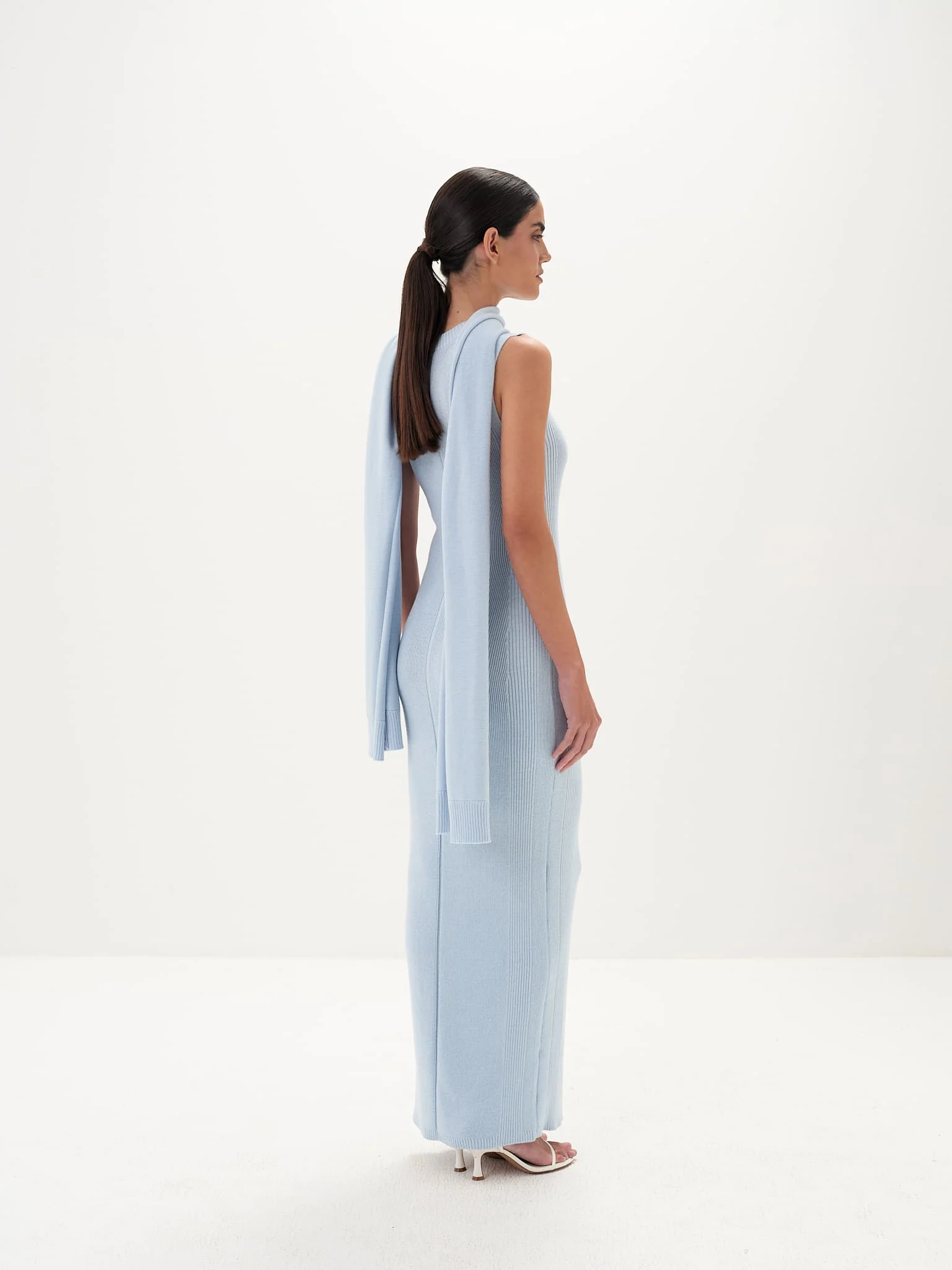 Seraphina Maxi Dress in Cotton Knit - Image 5