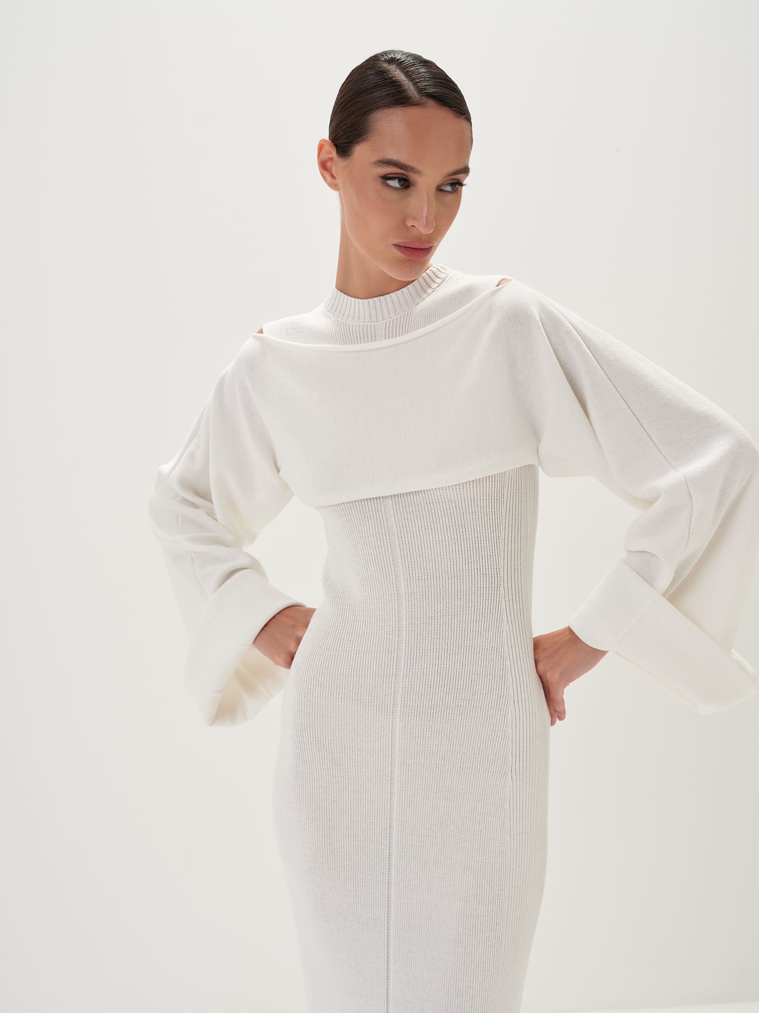 Seraphina Maxi Dress in Cotton Knit - Image 6