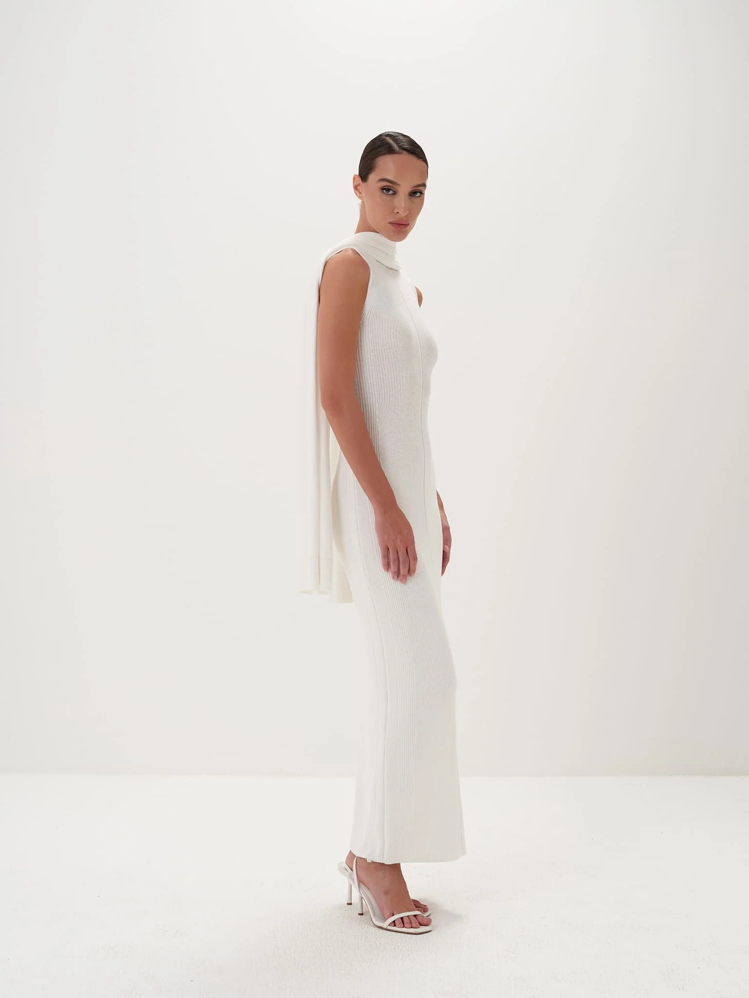 Seraphina Maxi Dress in Cotton Knit - Image 7